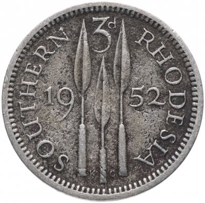 купить Южная Родезия 3 пенса (pence) 1952
