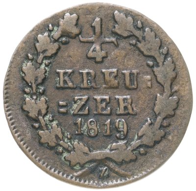 купить Германия, Нассау 1/4 крейцера 1819
