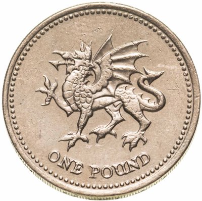 купить Великобритания 1 фунт (pound) 2000 "Дракон"