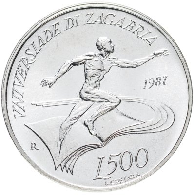 купить Сан-Марино 500 лир (lire) 1987 "Летняя Универсиада 1987, Загреб"
