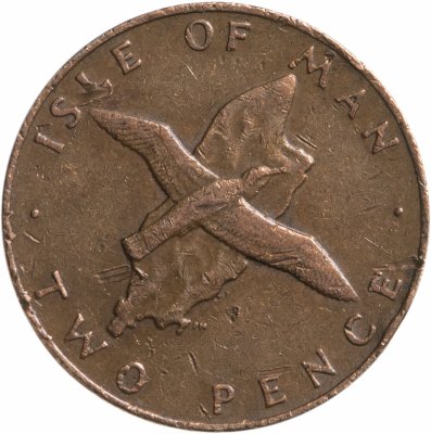купить Остров Мэн 2 пенса (pence) 1976-1979, случайная дата