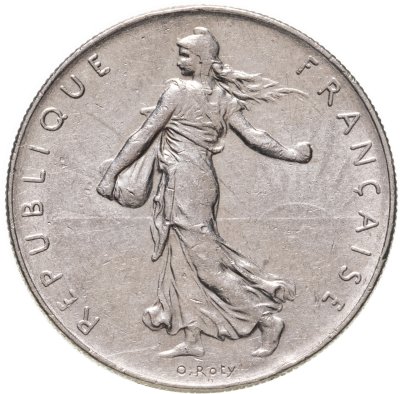 купить Франция 1 франк 1975