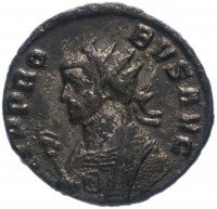 Купить Римская Империя Проб 276–282 гг антониниан (реверс: шестиколонный храм, Рома сидит на троне)