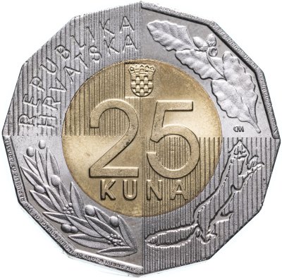 купить Хорватия 25 кун 2016 "20 лет Независимости"