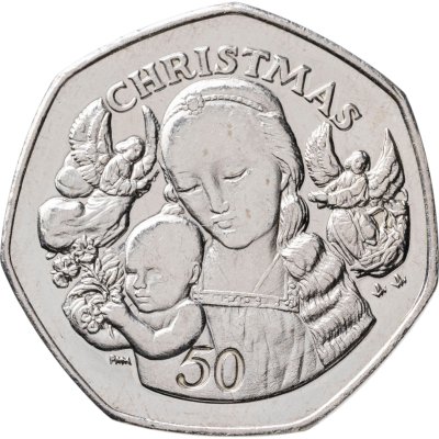 купить Гибралтар 50 пенсов (pence) 2000 Рождество