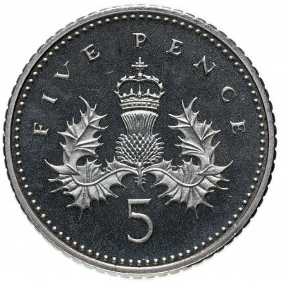 купить Великобритания 5 пенсов (pence) 2000