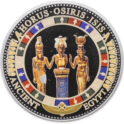 купить Соломоновы острова 2 доллара 2015 "Египет Боги Гор, Осирис и Изида" в капсуле