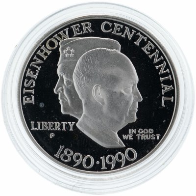 купить США 1 доллар (dollar) 1990 P "100 лет со дня рождения Эйзенхауэра"
