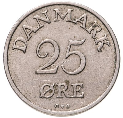 купить Дания 25 эре 1957