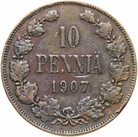 купить 10 пенни (pennia) 1907