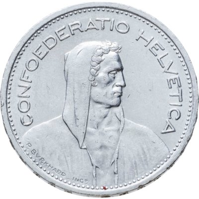 купить Швейцария 5 франков (francs) 1951