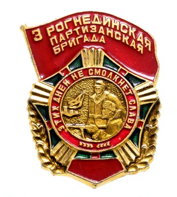 купить Значок СССР "3-я Рогнединская партизанская бригада"