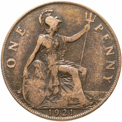 купить Великобритания 1 пенни 1921