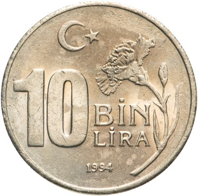 купить Турция 10000 лир (lira) 1994 XVII зимние Олимпийские Игры, Лиллехаммер 1994