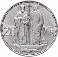 купить Словакия 20 крон 1941 "Кирилл и Мефодий"