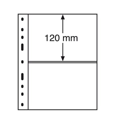 купить Лист Leuchtturm (Германия) формата Optima (200х250 мм) 2C под 2 боны, 309942