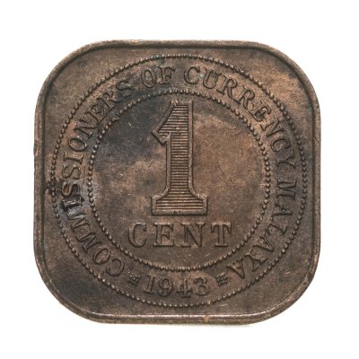купить Малайя 1 цент (cent) 1943