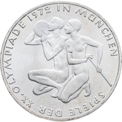 купить Германия 10 марок (mark) 1972 D XX летние Олимпийские Игры, Мюнхен 1972 - Спортсмены
