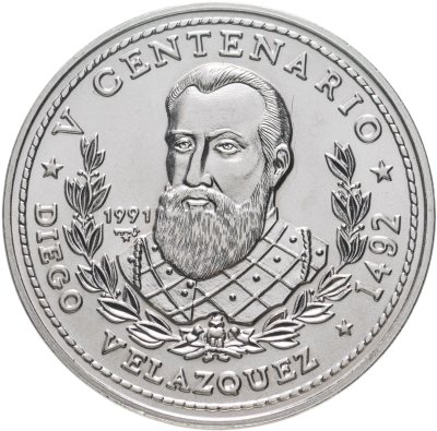 купить Куба 1 песо (peso) 1991 "500 лет открытию Америки - Диего Веласкес"