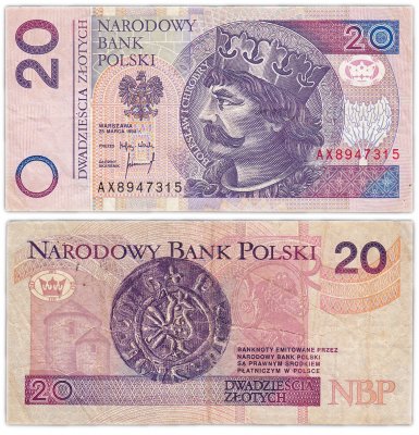 купить Польша 20 злотых 1994 (Pick 174)