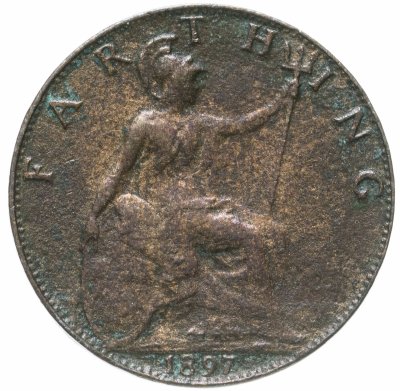 купить Великобритания 1 фартинг (farthing) 1897