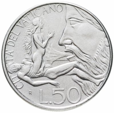 купить Ватикан 50 лир (lire) 1988