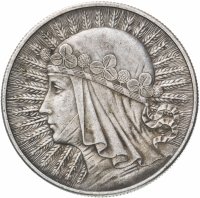 Купить Польша 10 злотых (zlotych) 1932 без обозначения монетного двора - Лондон