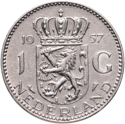 купить Нидерланды 1 гульден (gulden) 1957