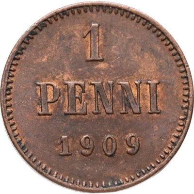 купить 1 пенни (penni) 1909 Российская Финляндия