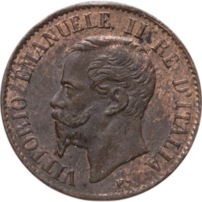 купить Италия 1 чентезимо (centesimo) 1867 Знак монетного двора: "M" - Милан