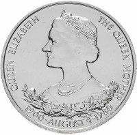 купить Гернси 25 пенсов (pence) 1980 "80 лет Королеве-матери"