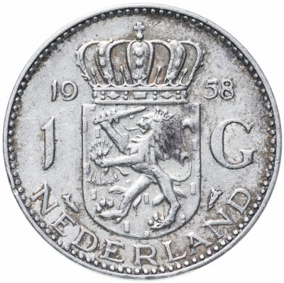 купить Нидерланды 1 гульден (gulden) 1958