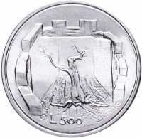 Купить Сан-Марино 500 лир 1976 "Республика"