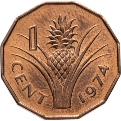 купить Свазиленд 1 цент (cent) 1974