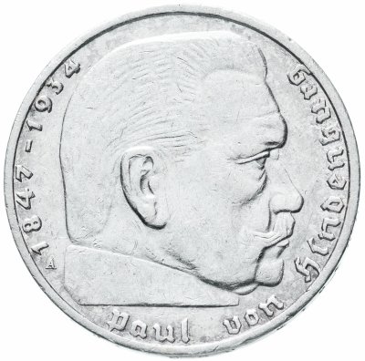 купить Германия (Третий Рейх) 2 рейхсмарки 1937 "A"-Берлин