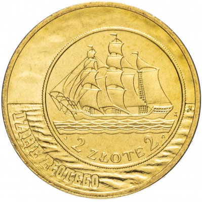 купить Польша 2 злотых 2005 "История злотого 1936 года (1936 roku (Żaglowiec))"