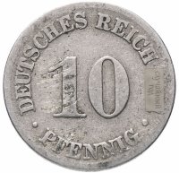 Купить Германия (Германская империя) 10 пфеннигов (pfennig) 1874-1915
