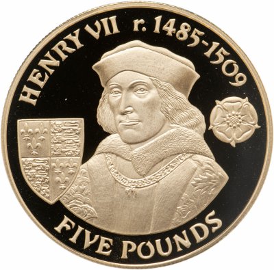 купить Олдерни 5 фунтов 2007 "Генрих VII"
