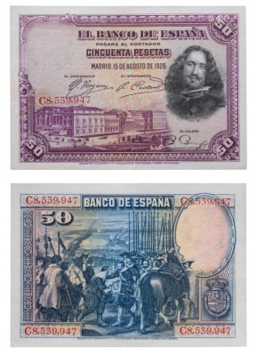 купить Испания 50 песет 1928 (Pick 75)