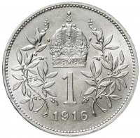 купить Австро-Венгрия 1 крона 1916 год для Австрии