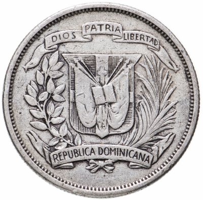 купить Доминикана 1/2 песо (peso) 1951