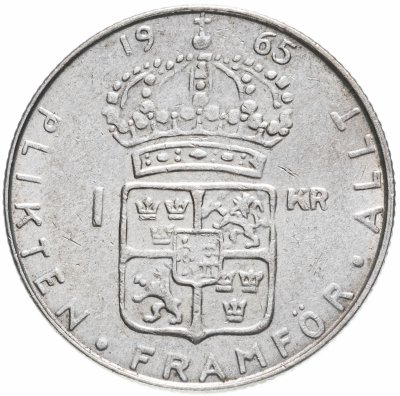 купить Швеция 1 крона (crown) 1965
