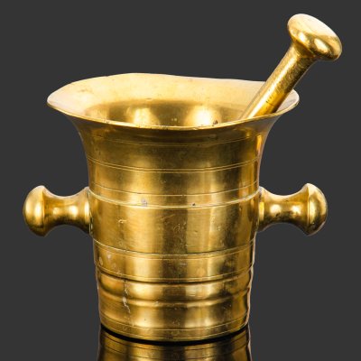 купить Ступа конической формы (в комплекте с пестиком), бронза, литье, Западная Европа, 1890-1920 гг.
