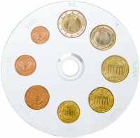 Купить Германия 2002 набор из 8 монет евро в официальном буклете