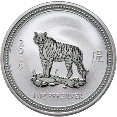 купить Австралия 1 доллар (dollar) 2007 Восточный календарь - Год Тигра (2010 на реверсе)