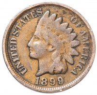 Купить США 1 цент (cent) 1899 Indian Head Cent