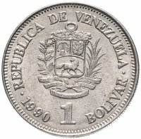 Купить Венесуэла 1 боливар (bolivar) 1990