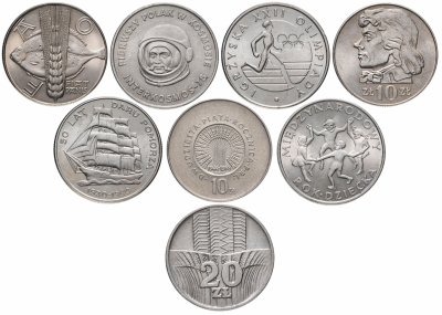 купить Польша набор из 8 монет 1969-1980