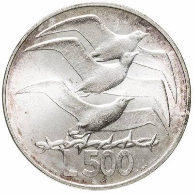 купить Сан-Марино 500 лир 1975 Птицы