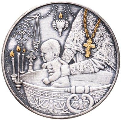 купить Конго 1000 франк 2010 "Крещение"